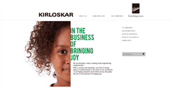 Desktop Screenshot of kirloskar.com