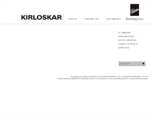Tablet Screenshot of kirloskar.com